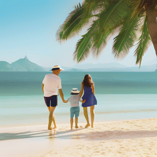 famille sur une plage - Pourquoi on a besoin de vacances ?